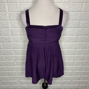 J CREW NWT Eliza Silk Camisole Top Purple Size 6